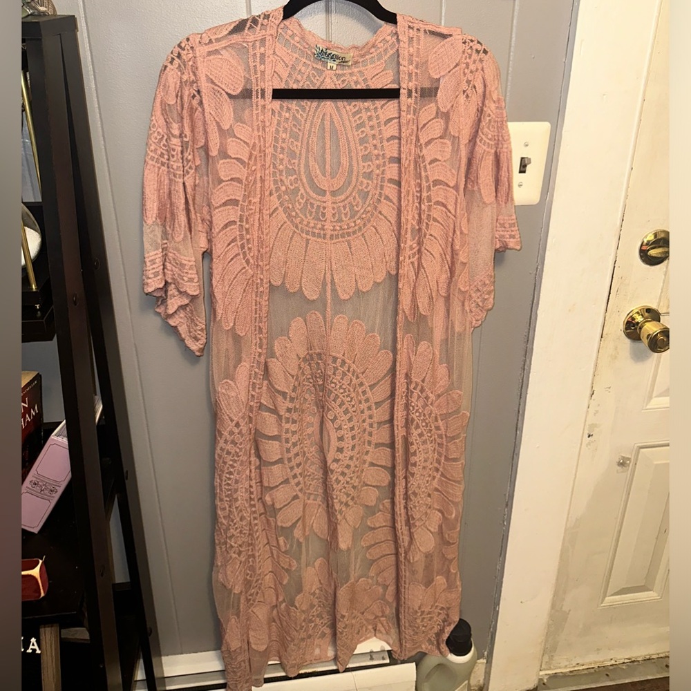 Open from cardigan style cover